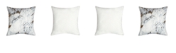 Edie@Home Precious Metals Collection Printed Marble Pillow